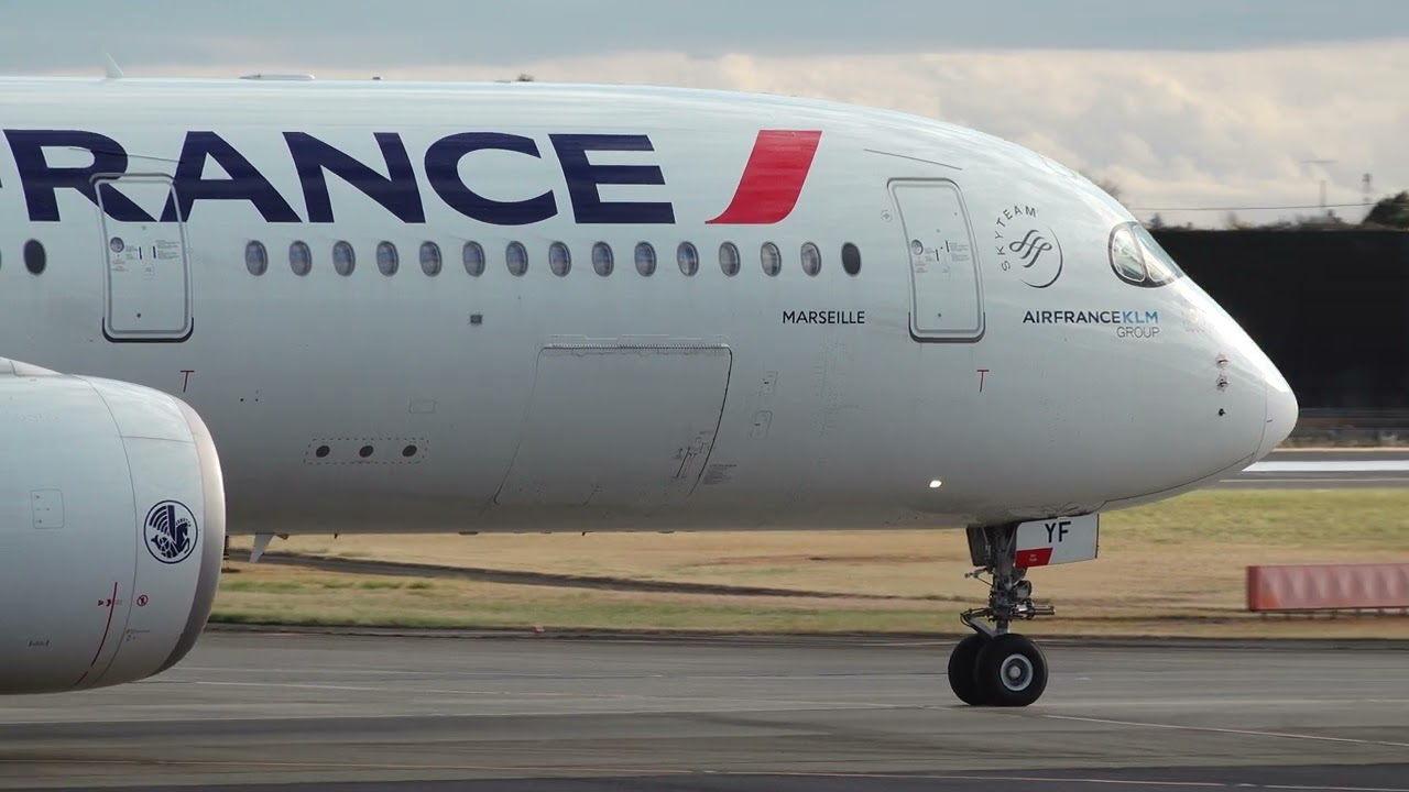【4K】成田空港　『エールフランス航空　A350-900　成田空港初飛来！！』成田34R＆34L　Landing＆Takeoff