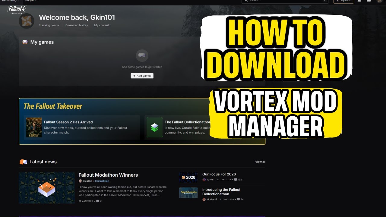 Как скачать NexusMod Manager / Vortex Mod Manager: краткое руководство.