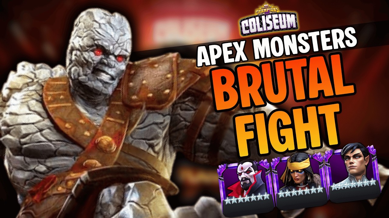 BRUTAL Korg Fight! Best Apex Monsters for Coliseum Week 2 (MCOC)
