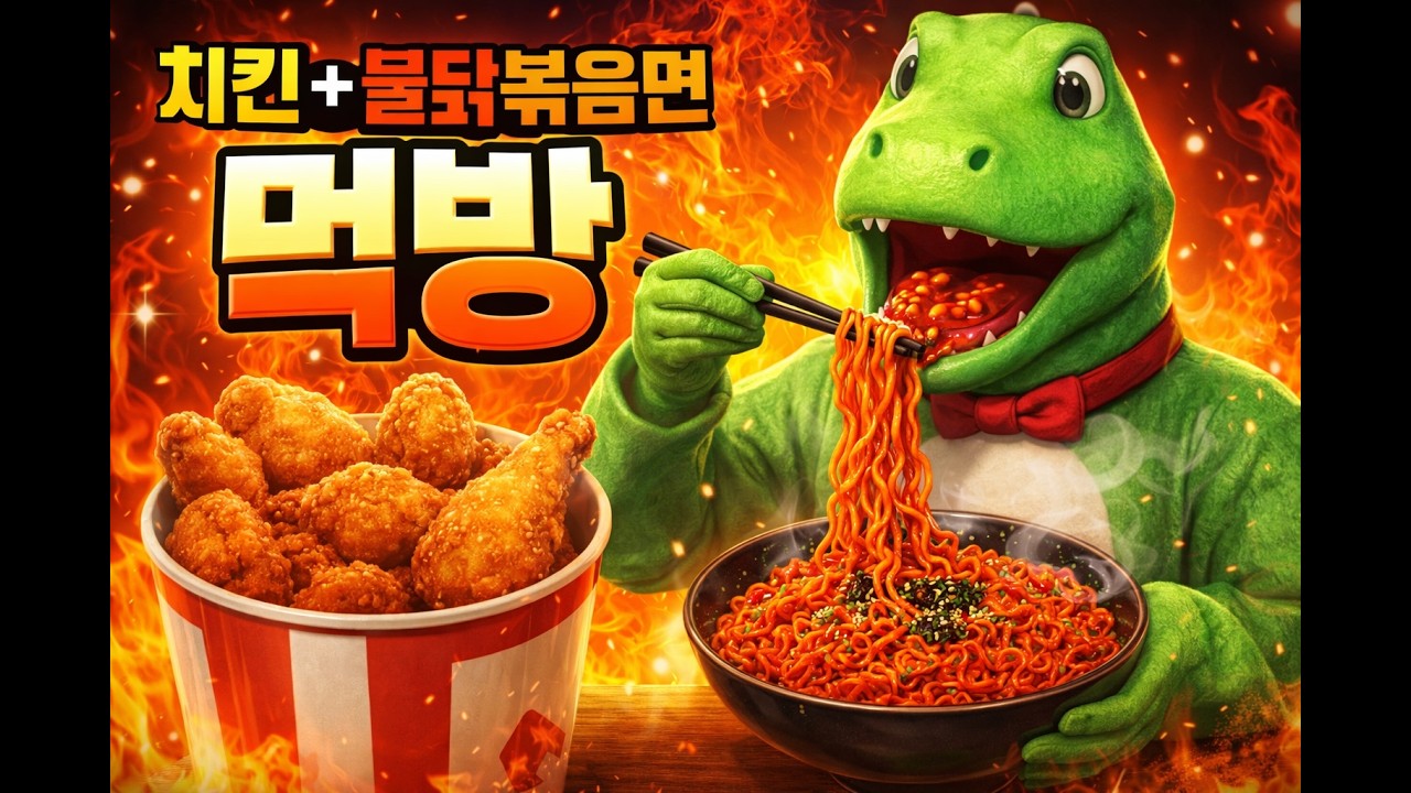 오랜만에 돌아온 허니콤보 불닭볶음면 (먹방)