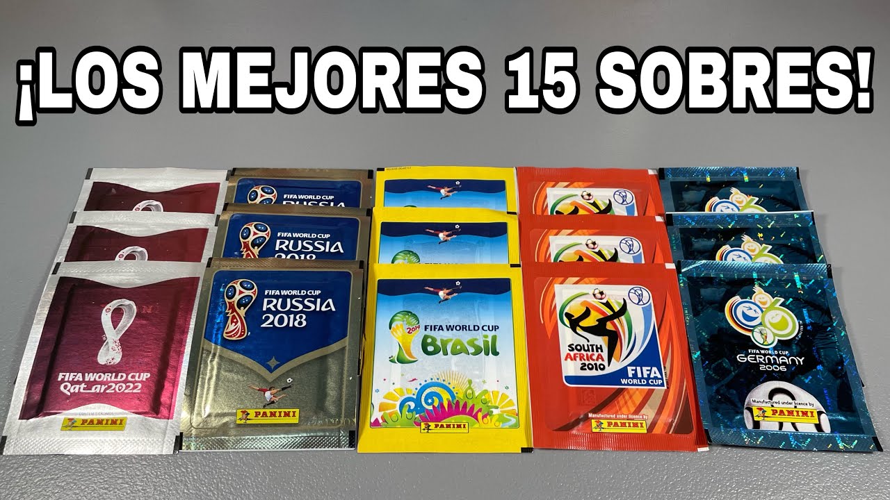 *ABRIMOS 15 SOBRES* DE LOS ÚLTIMOS 5 MUNDIALES