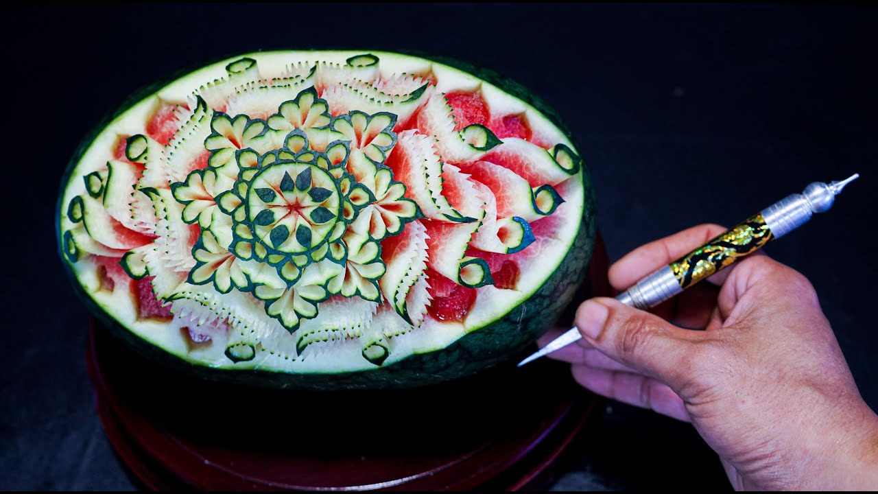 Watermelon Carving Design | Fruit and Vegetable Carving Art