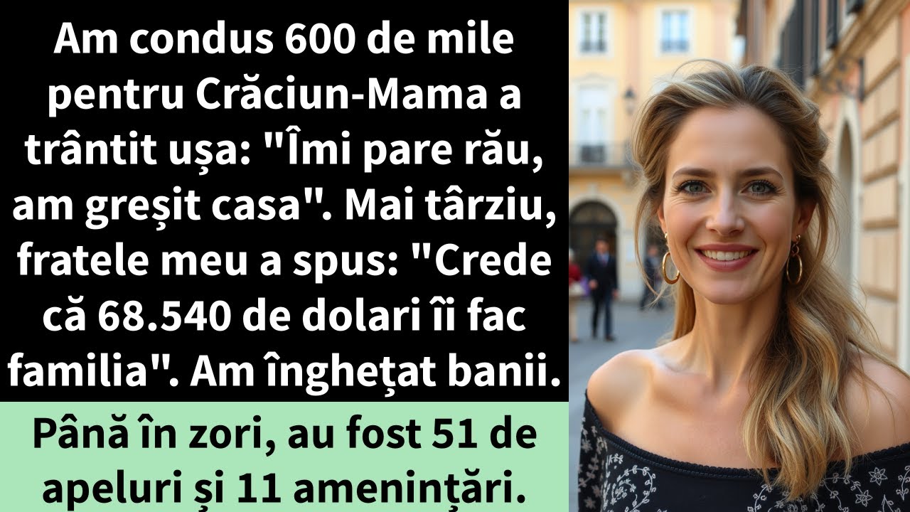 Am condus 600 de mile pentru Crăciun-Mama a trântit ușa: 
