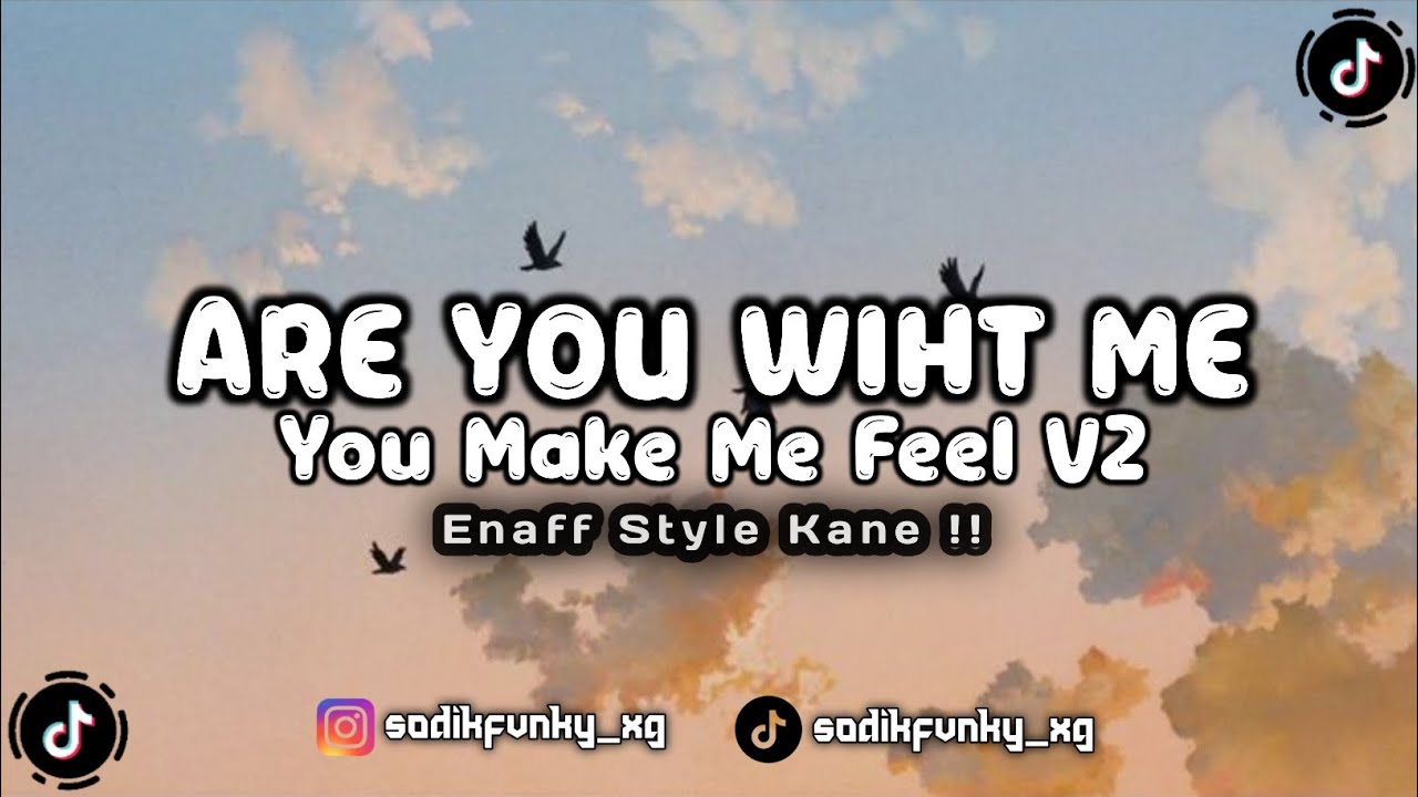 DJ ARE YOU WIHT ME X MASHUP YOU MAKE ME FEEL V2  SLOW REVERB KANE ENAFF STYLE VIRAL TIKTOK 2025 !!