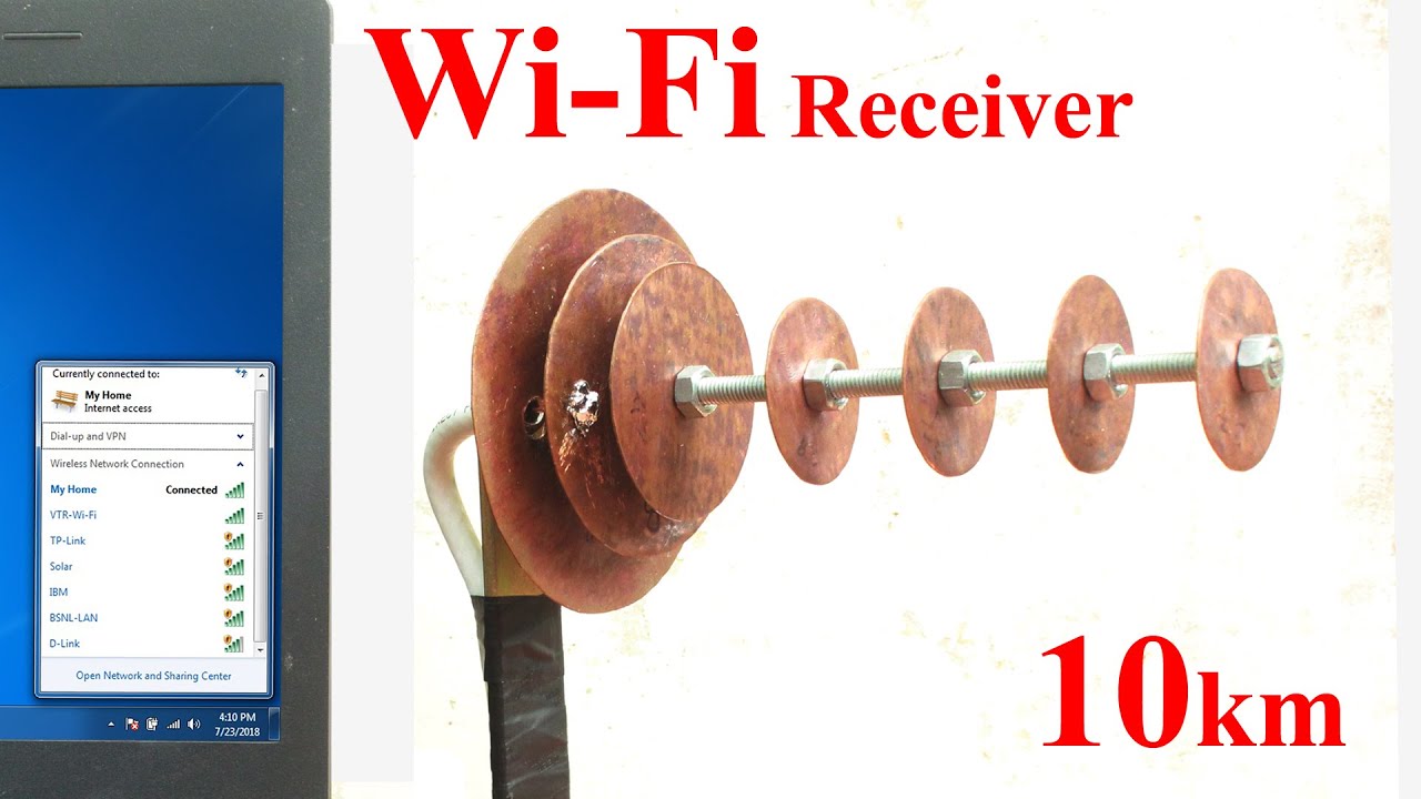 Wi-Fi Receiver 10 km at home