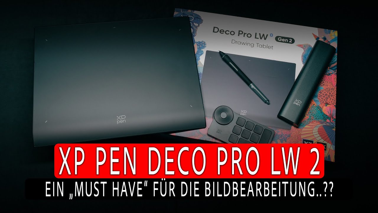 Deine Bilder optimal bearbeiten..??  Mit dem Grafiktablett XP Pen Deco Pro LW Gen 2..!!