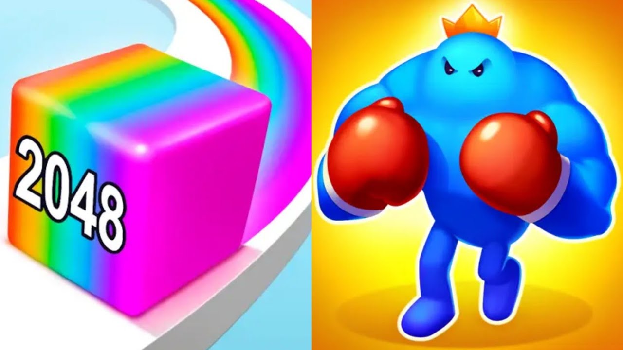 Jelly Run 2048 VS Punchy Race Satisfying ASMR Gameplay (Android,ios) (New Update)