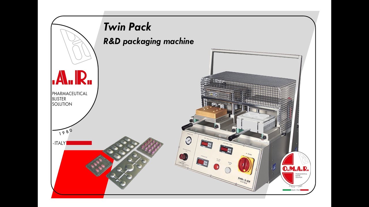 TWIN PACK _BLISTERING MACHINE for LABORATORY PACKAGING