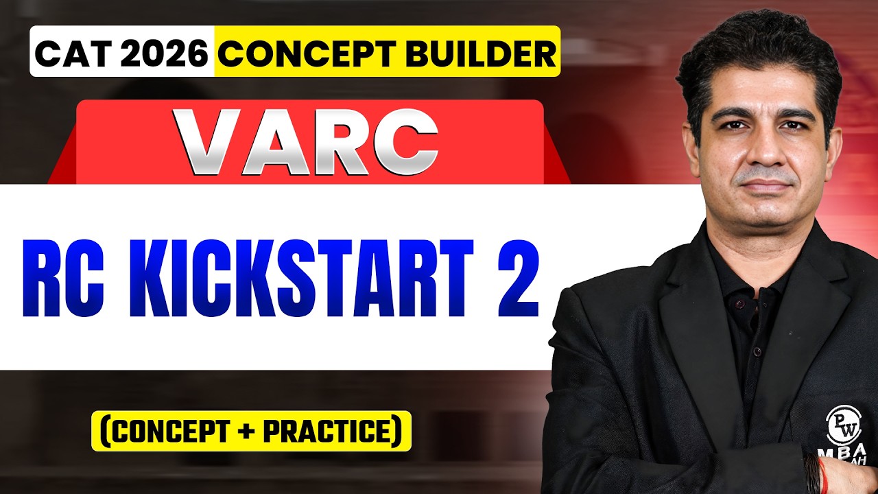 RC Kickstart Ep.2 | VARC for CAT 2026 | Concept + Practice | MBA Wallah English