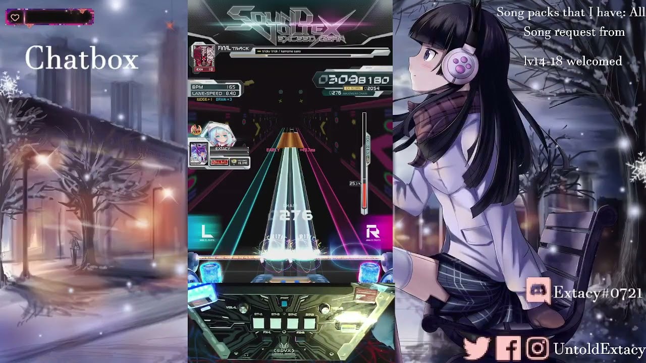 SDVX Exceed Gear Arcade Sessions until...Idk.