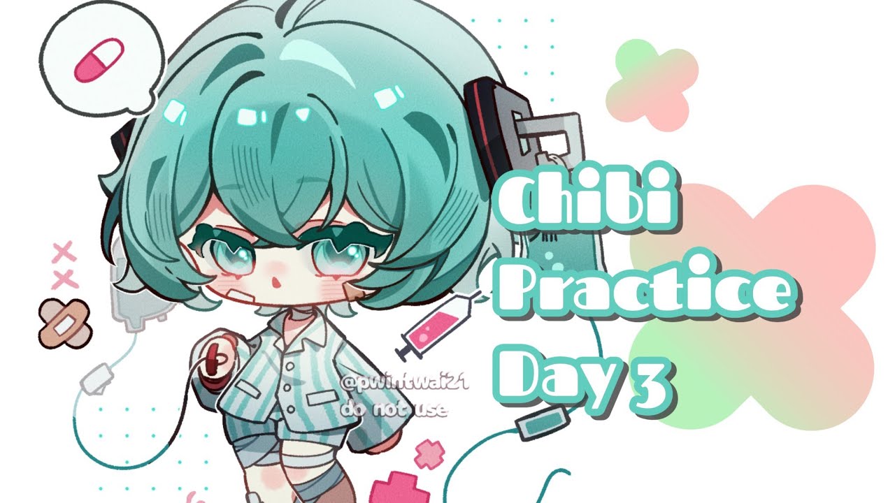 Chibi Practice Day 3 [Ibis Paint X] | Hatsune Miku