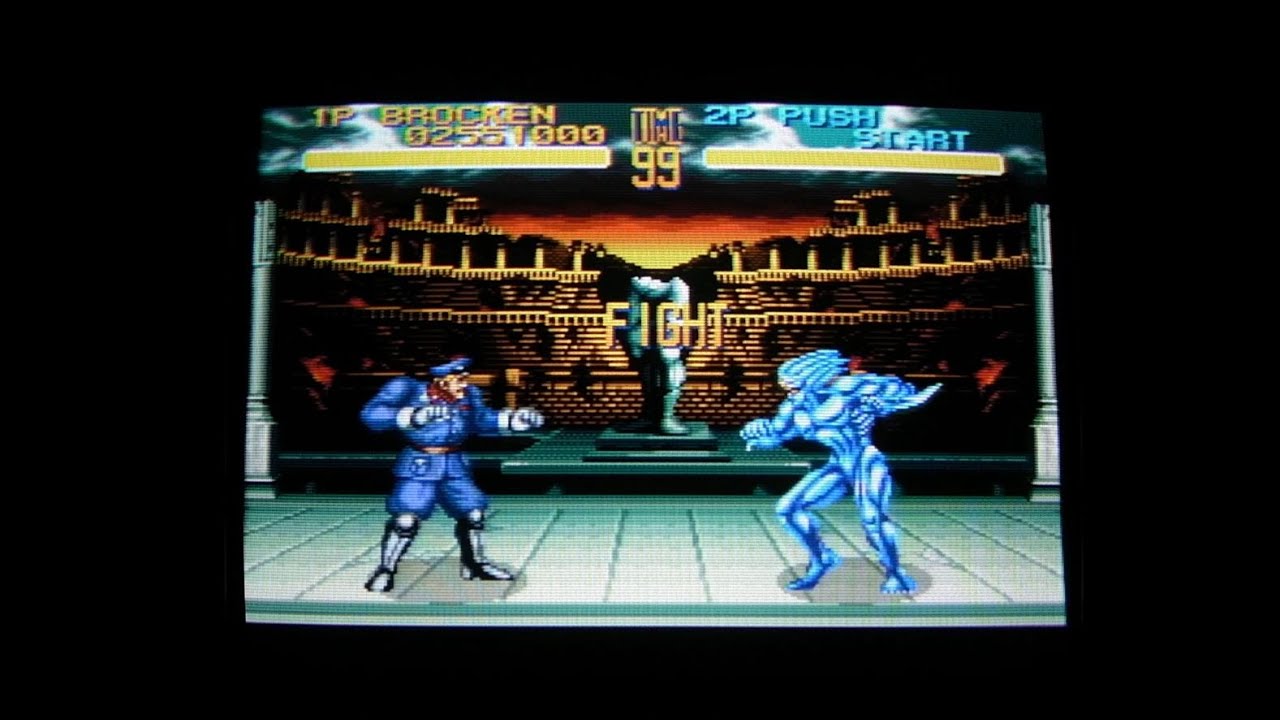 World Heroes 2 Brocken -1CC- Super Famicom CRT Gaming