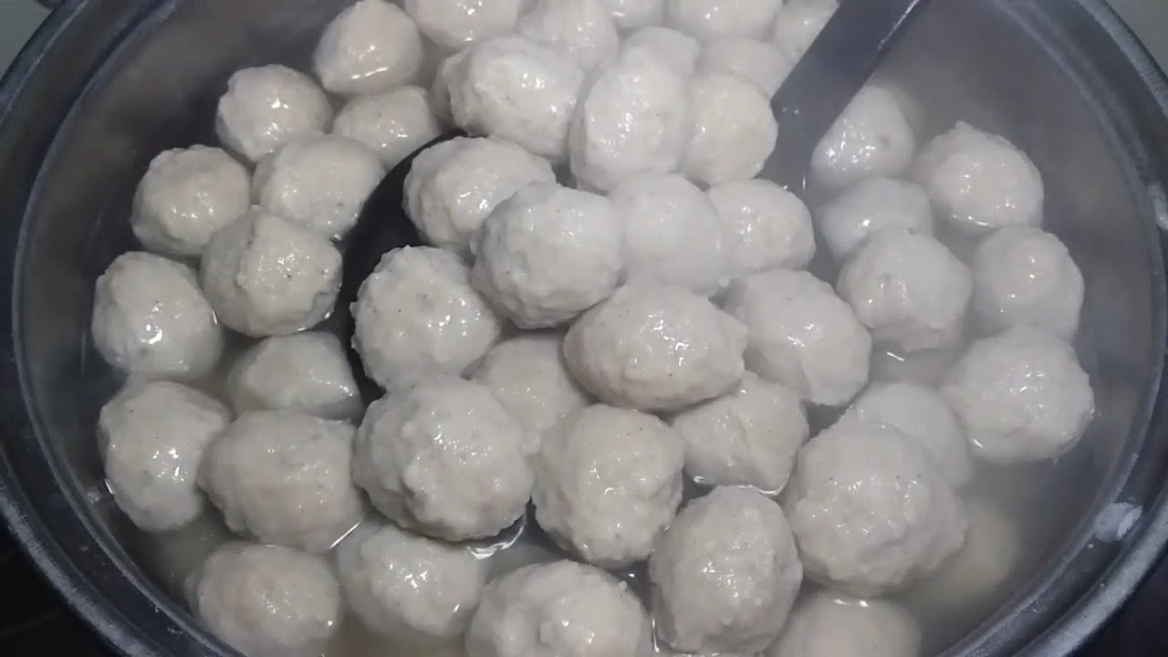 Cara mudah bikin pentol bakso