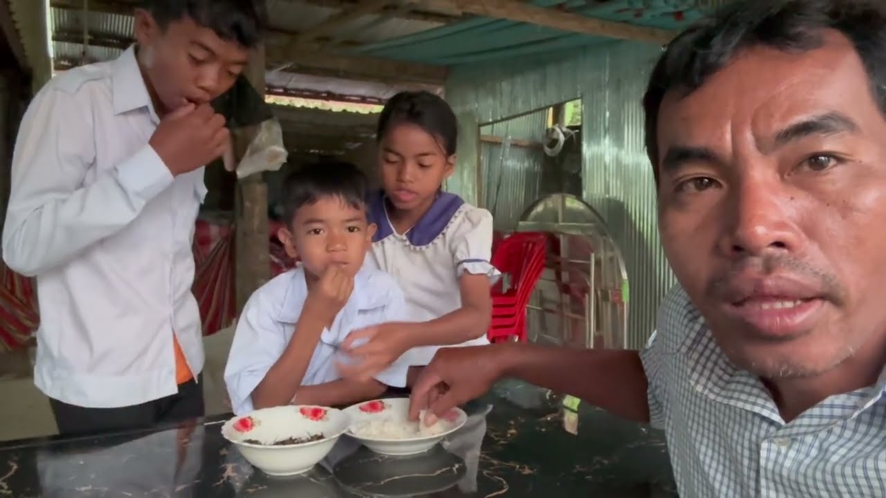 At a traditional Khmer wedding reception in Palang Village