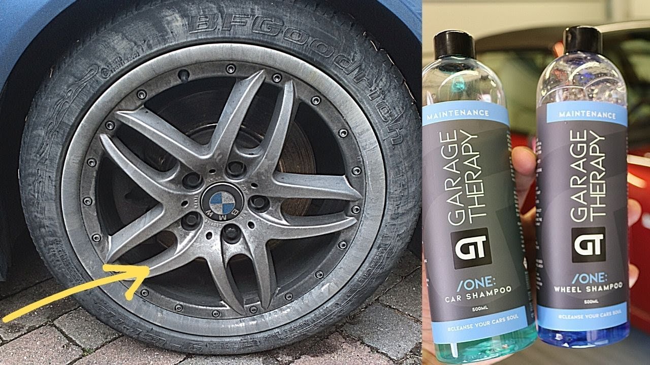 Heavy Track Day Brake Dust Versus Garage Therapy /One Wheel Shampoo