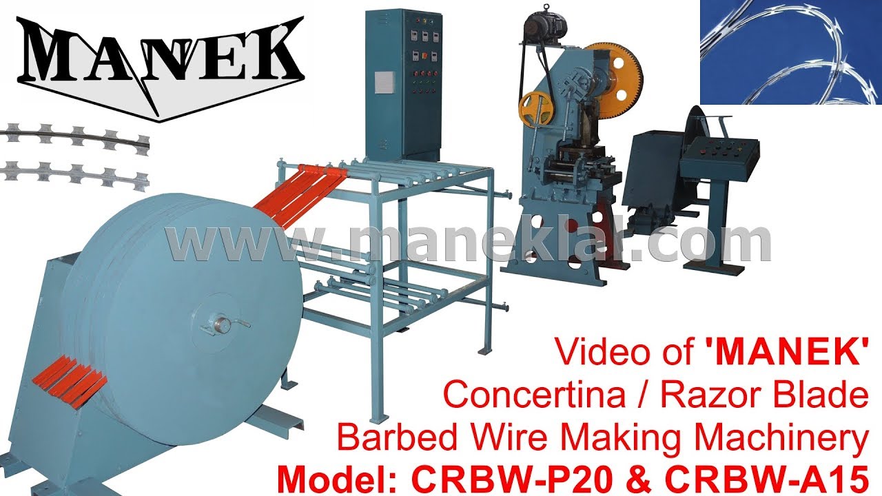 Manek - Concertina / Razor Blade Barbed Wire Making Machine