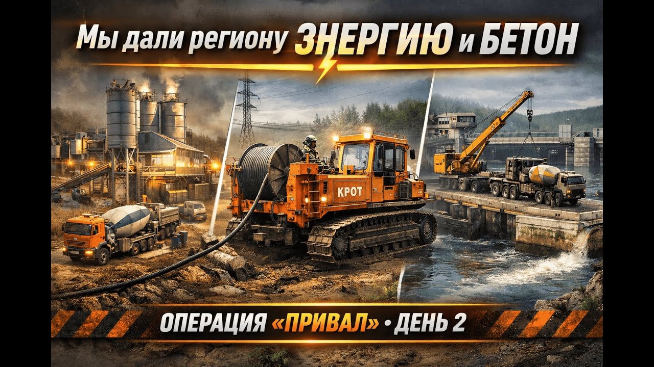 Мы дали региону ЭНЕРГИЮ и БЕТОН ⚡ | RoadCraft — операция «Привал»