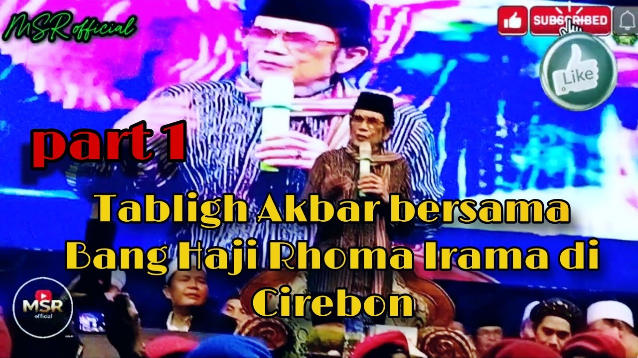 Bang Haji Rhoma Irama tausiyah di acara Tabligh Akbar menyambut bulan suci Ramadhan di Cirebon