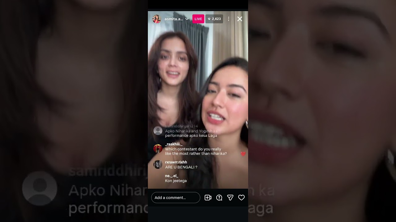 Splitsvilla 16 contestent Asmita Instagram live ❤️