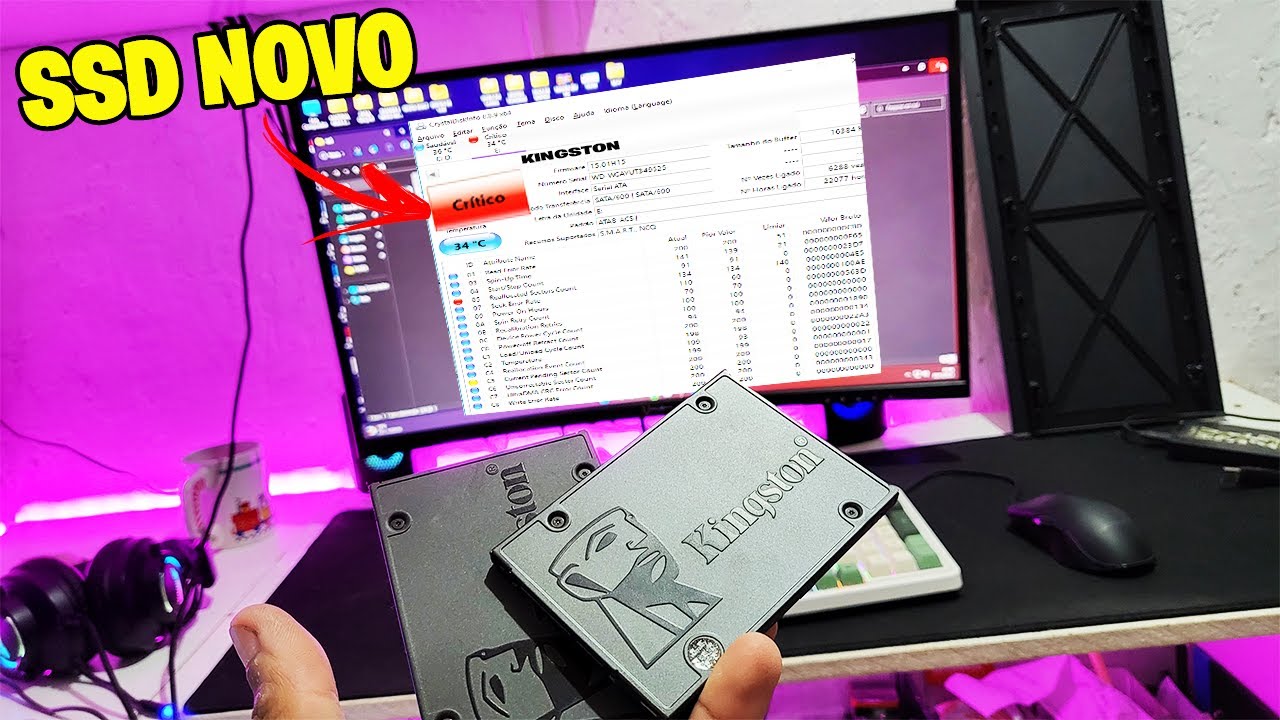 CUIDADO QUANDO FOR USA O CrystalDiskInfo PARA VERIFICAR, SSD E HD TUDO NO CRITICO