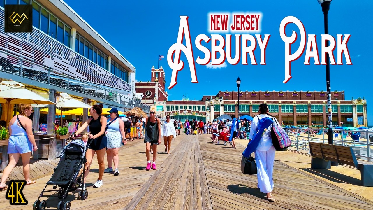 Asbury Park New Jersey Boardwalk 2025 [4K]