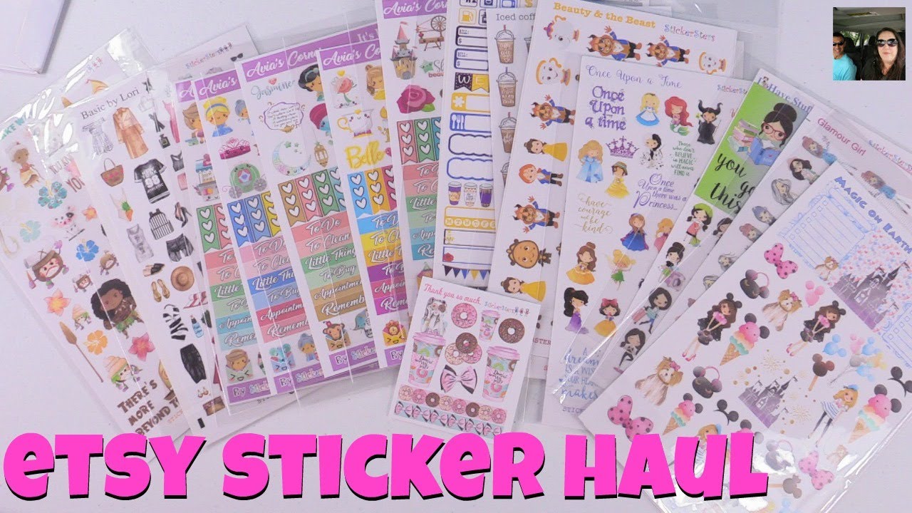 Etsy Sticker Haul From Stickersters Planners Journals & More | PaulAndShannonsLife