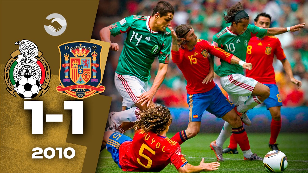 El día que el ESTADIO AZTECA recibió al CAMPEÓN DEL MUNDO 🏆 México 1-1 España Amistoso – 11/8/10
