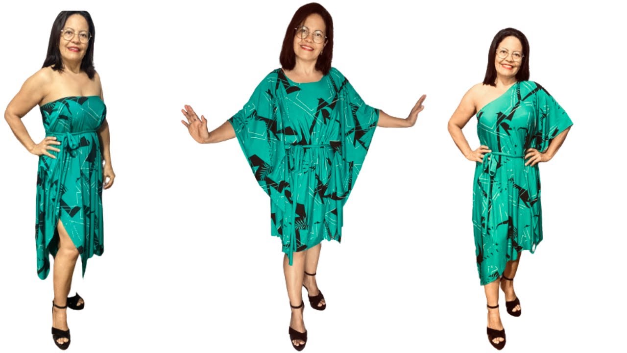 3 MODELOS DE VESTIDOS SEM COSTURA / SIMPLES E FACIL