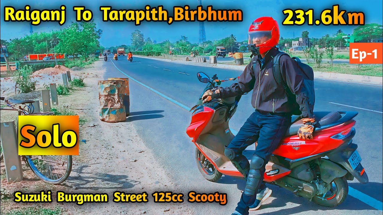 Tarapith Bike Ride Full Detail, Raiganj To Tarapith, Birbhum, Moto Vlog, Burgman Street 125cc Scooty