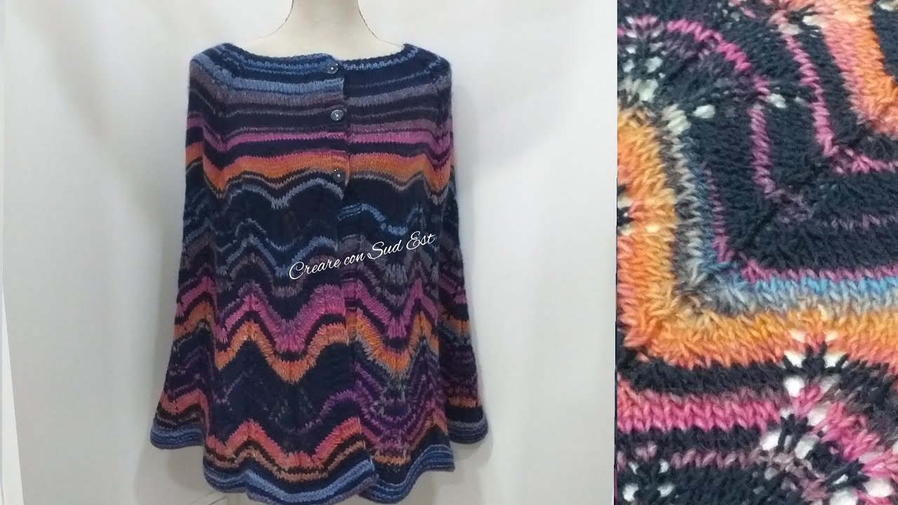 mantella poncho Katia ai ferri