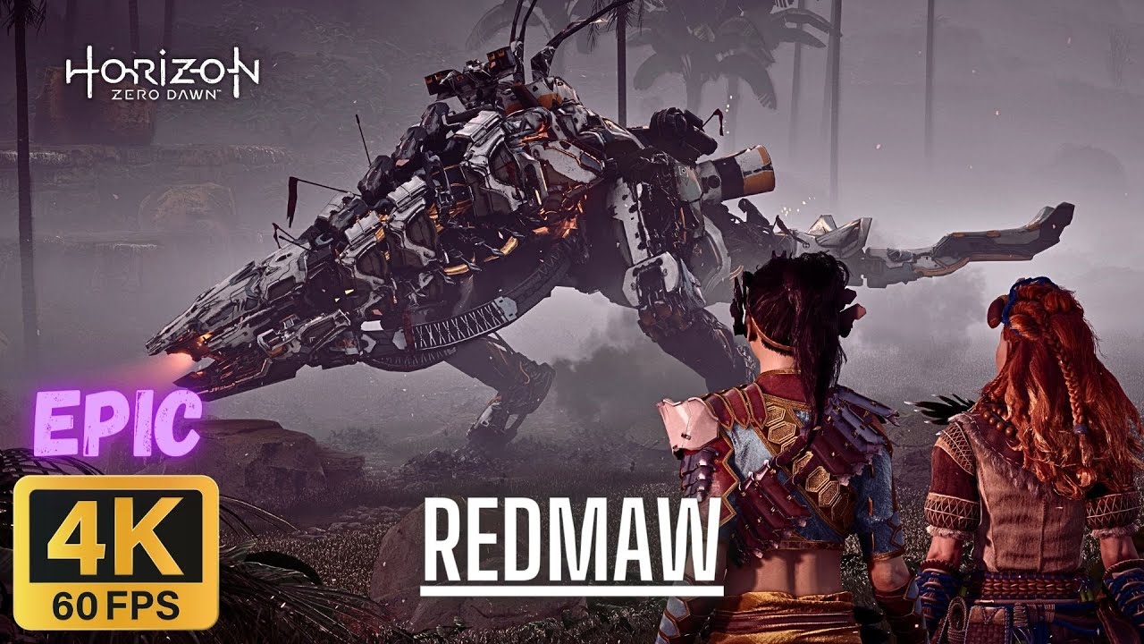 Epic Redmaw T-Rex Fight - Horizon Zero Dawn (4K60FPS No Commentary)