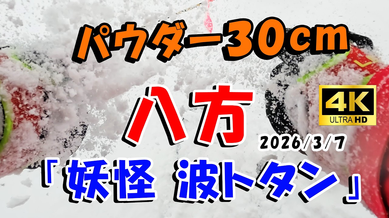【八方尾根】上部はパウダー30cm！でも下部は妖怪波トタン？極端すぎるゲレンデ状況に挑む｜2026年3月7日