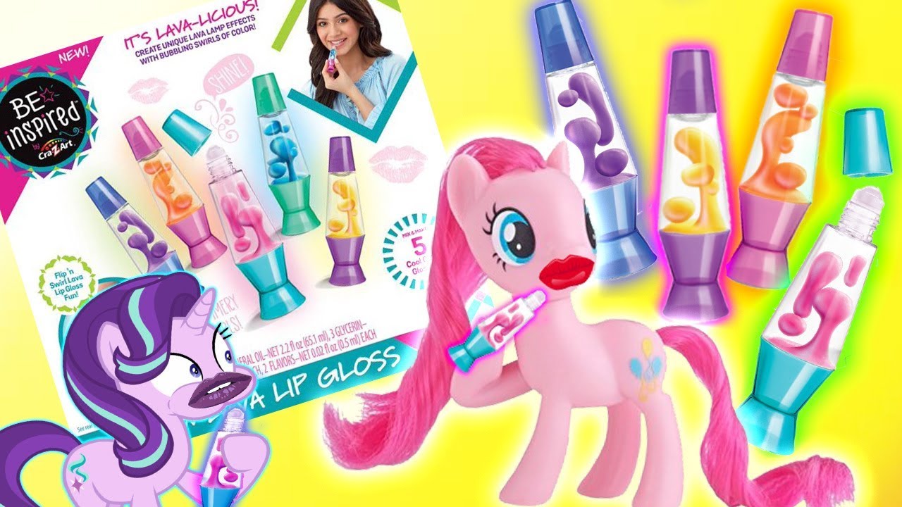 PINKIE PIE MAKES LAVA LIP GLOSS : Cra-Z-Art Rainbow Lava Lamp Unboxing & Review