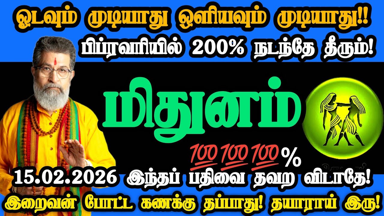 மிதுனம் ராசி- பிப்ரவரி 15