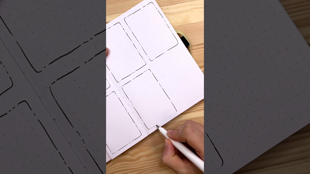 Как я подготовила разворот для Bullet Journal на этой неделе... #bujo #planner