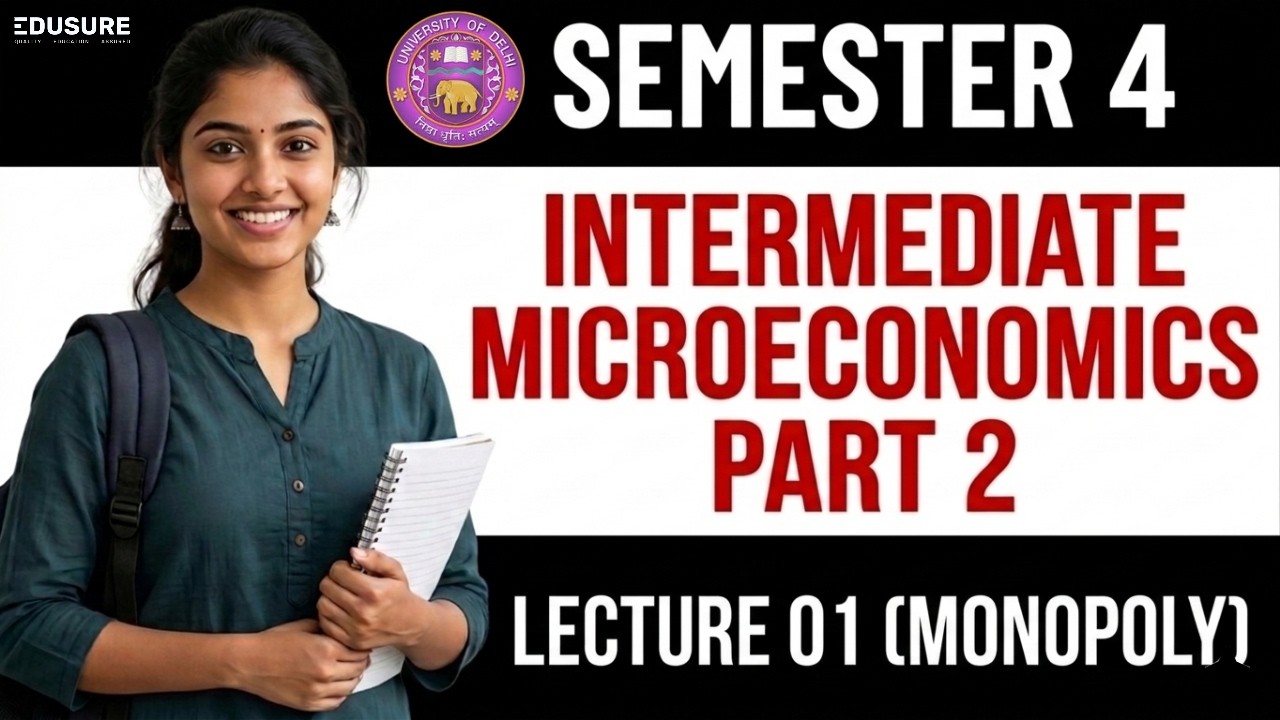 Monopoly | Intermediate Microeconomics II | BA Economics (H) Semester 4 | Delhi University (DU)