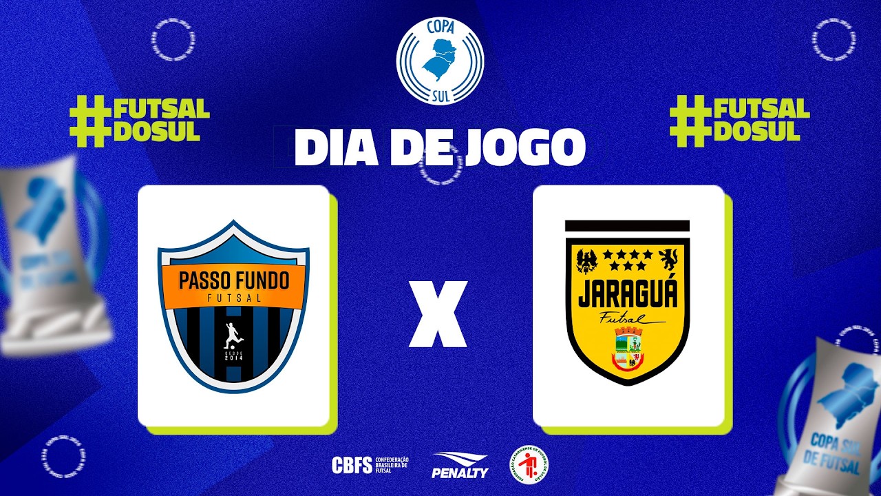 Copa Sul de Futsal | Passo Fundo x Jaragu&aacute; | 2&ordm; Rodada | Ao vivo