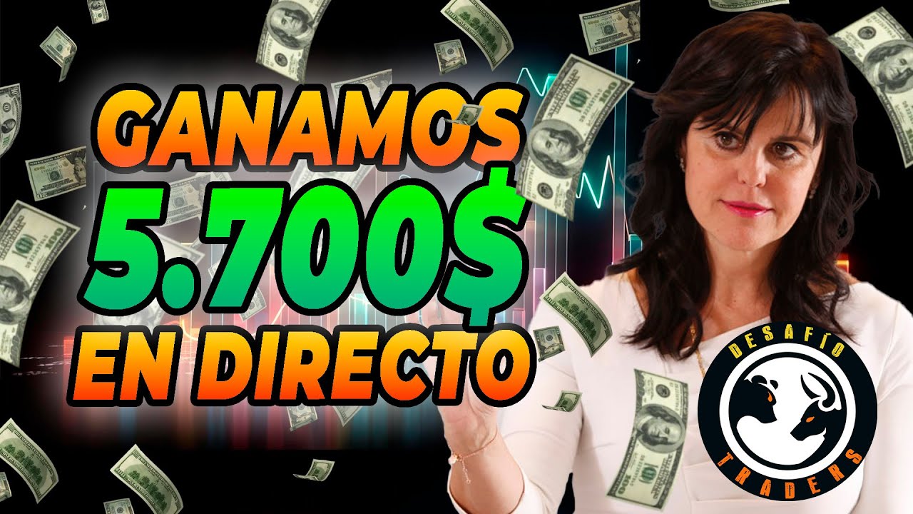 #tradingenvivo 💲5.700💲 Ganados en directo haciendo #trading | 💪 #DesafíoTraders 💪