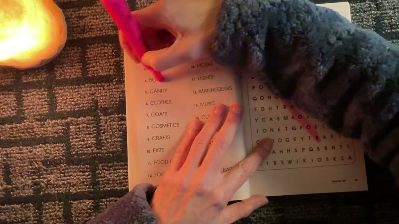 Word Search and Target Talk ASMR