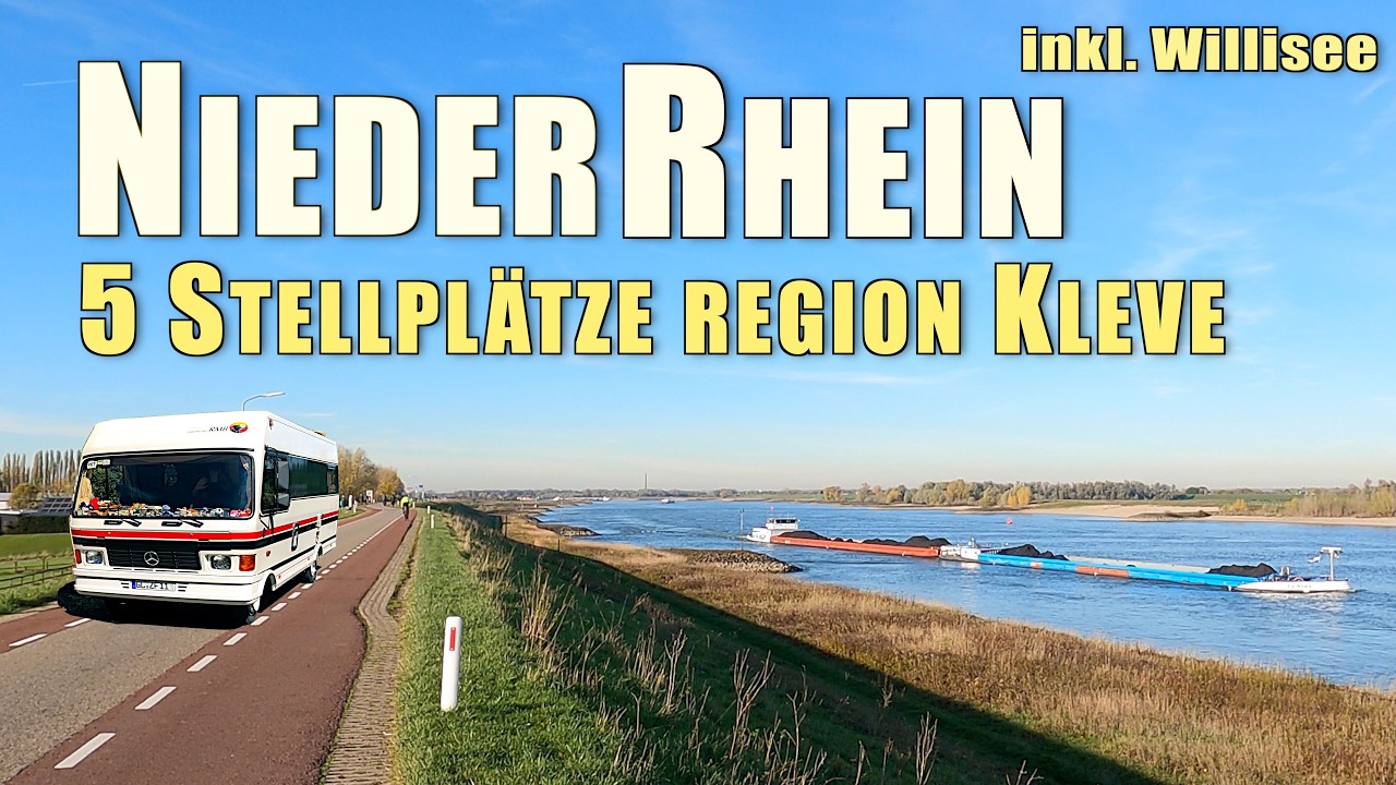 Mit dem Camper zum Niederrhein 5 Wohnmobilstellpl&auml;tze Raum Kleve inkl. Keeken Willisee + Radtouren