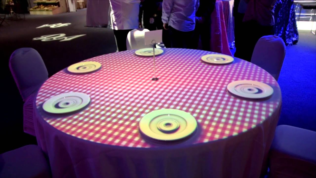 Table projection mapping