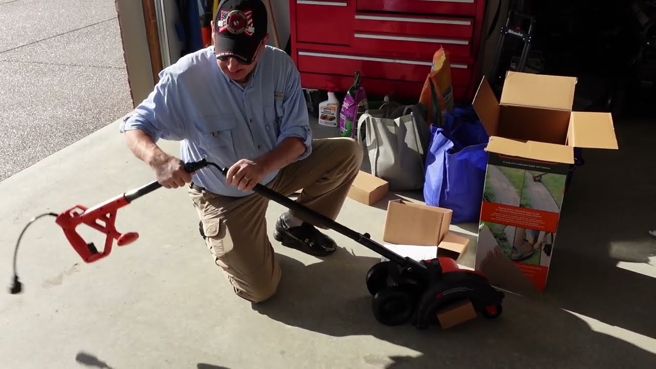Unboxing the Black and Decker Edger and review.