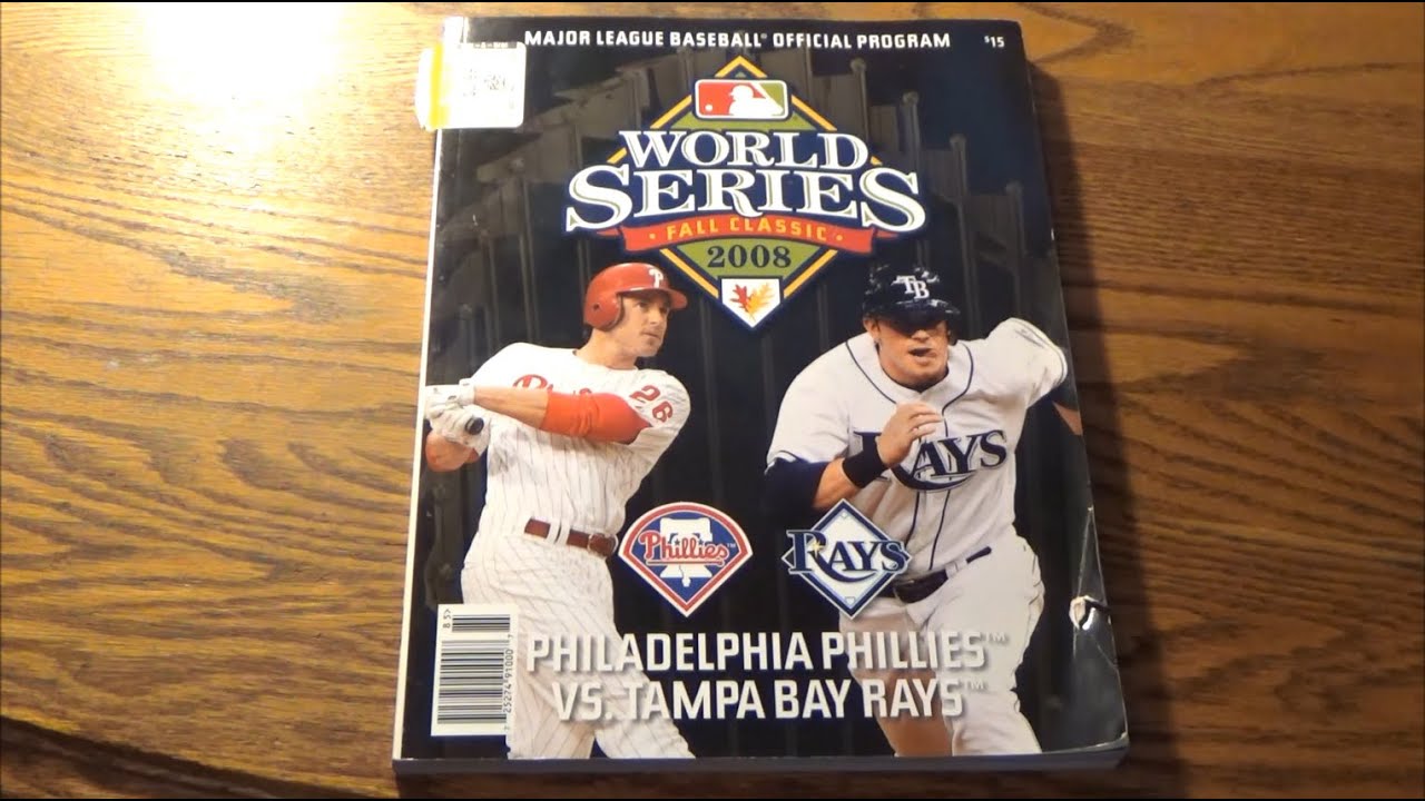 A Big League Throwback - 2008 Official MLB World Series Program (Phillies Vs. Rays)