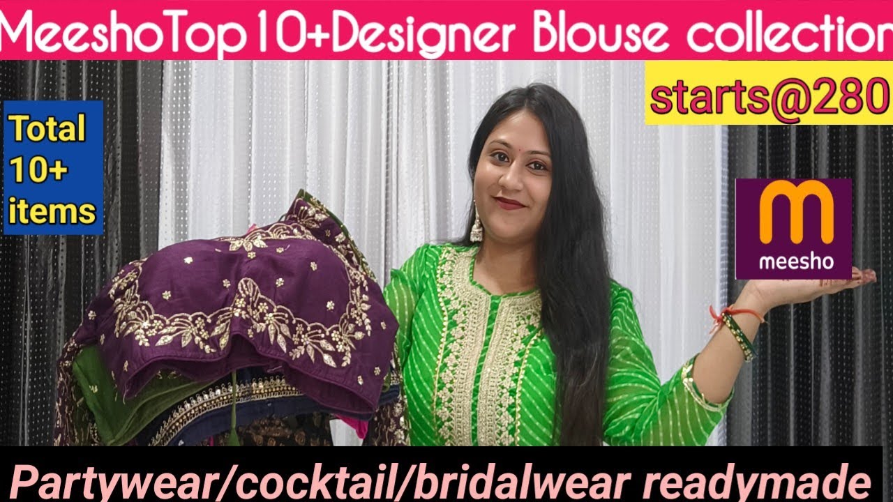 Meesho Haul|MEESHO Affordable/Designer/bridal/partywear Readymadeblouse collection#meesho#meeshohaul