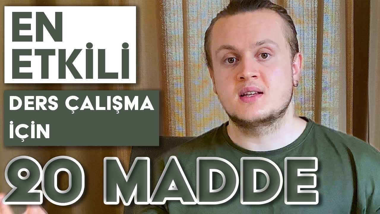 En Etkili Ders Çalışma Nasıl Olur? | 20 Kritik Öneri