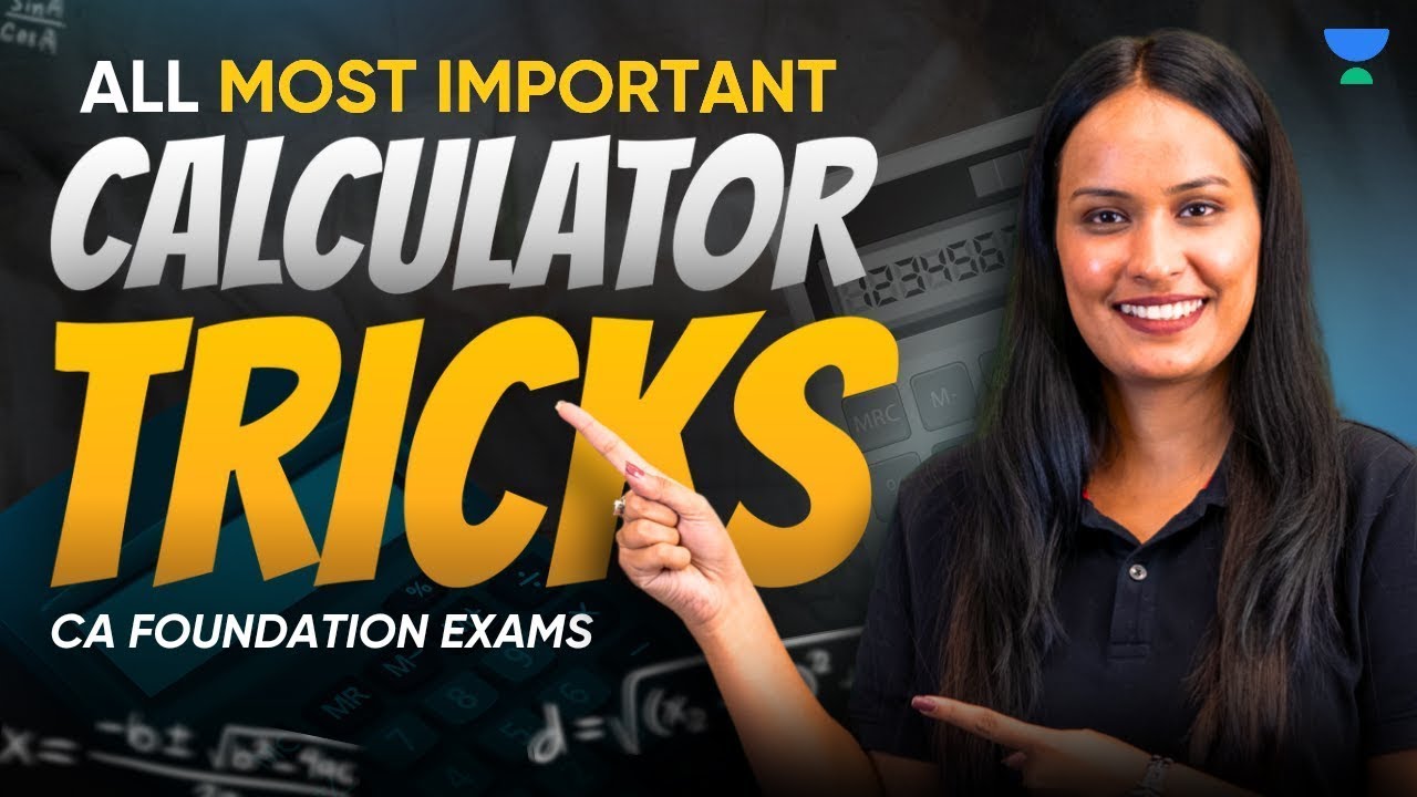 Most Important Calculator Tricks | CA Foundation | Shivani Sharma