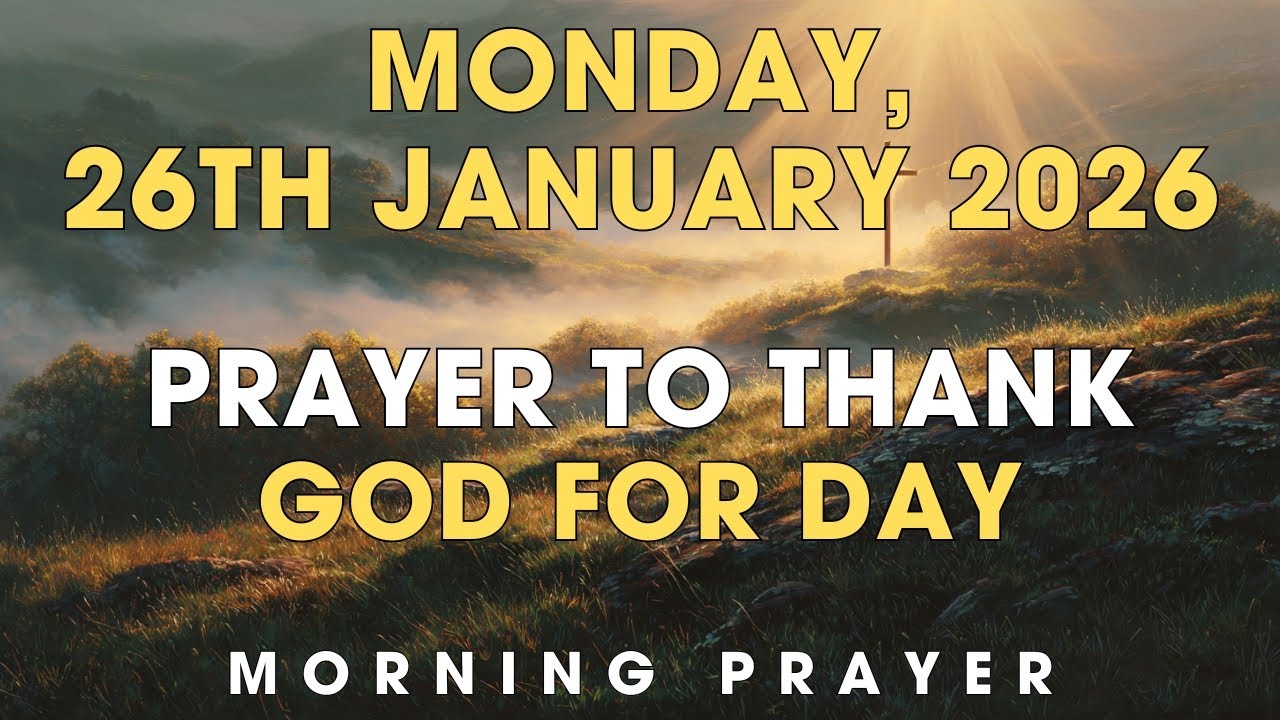 MONDAY, 26 JANUARY 2026 | Prayer To Thank God For Today | Powerful Morning Gratitude Prayer