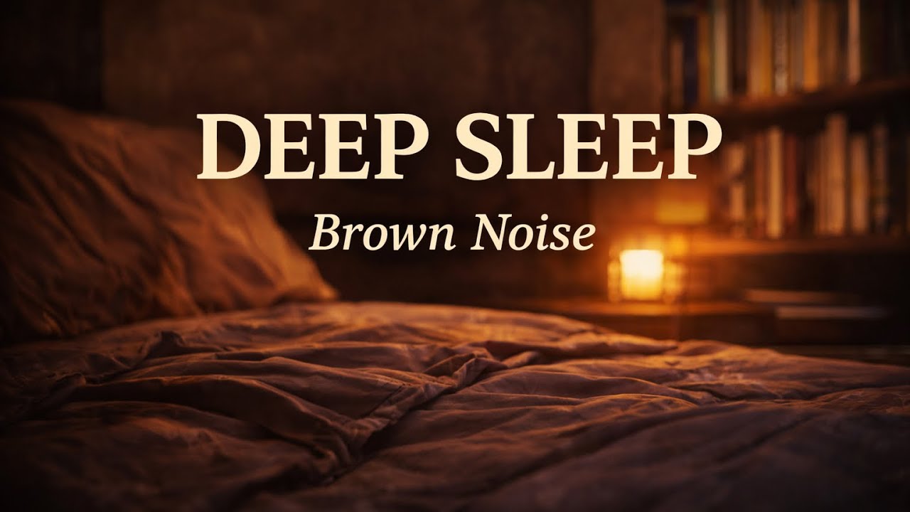 1 Hour Brown Noise for Deep Sleep & Anxiety Relief | Black Screen | No Distractions 💤