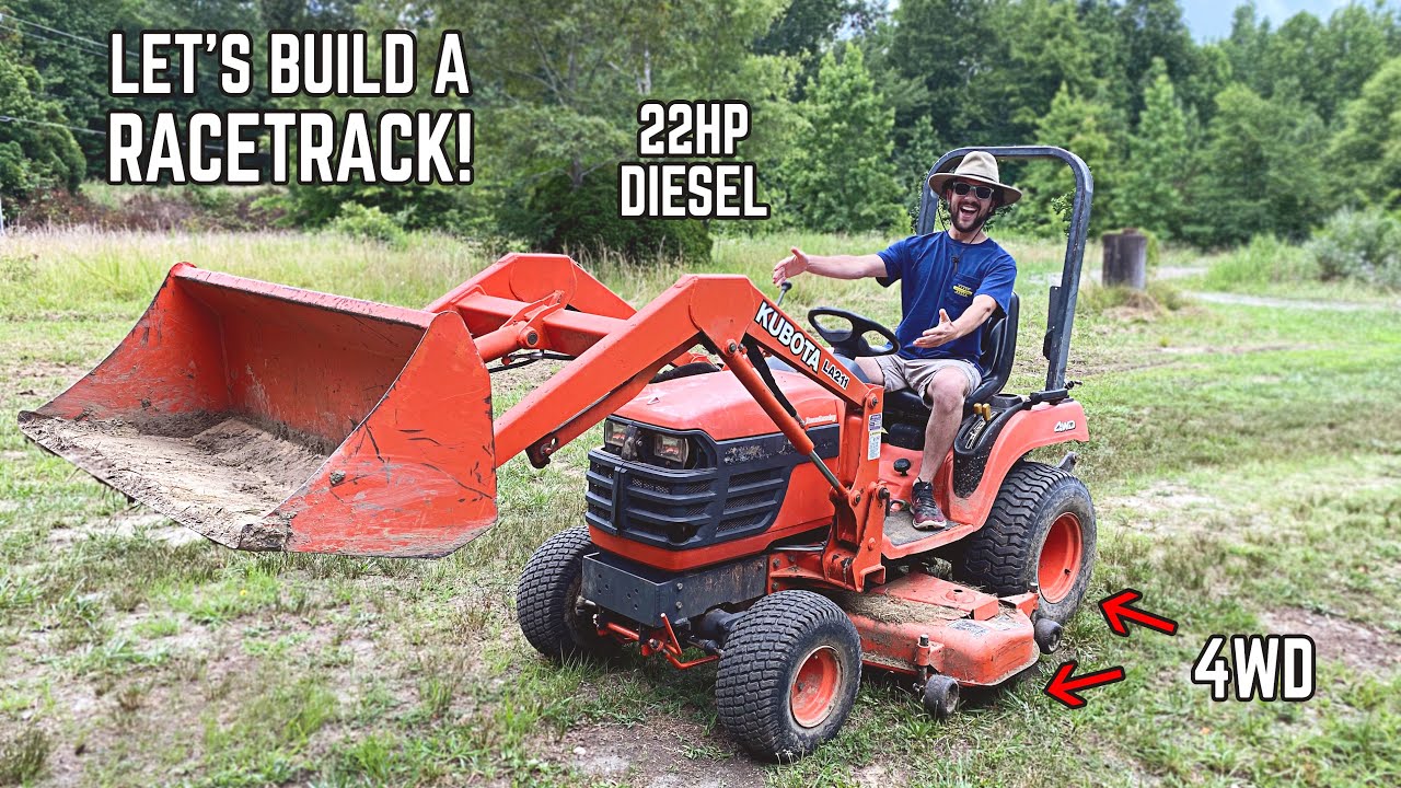 I Bought the CHEAPEST Front Loader Tractor on Facebook... Let's BUILD A RACETRACK!