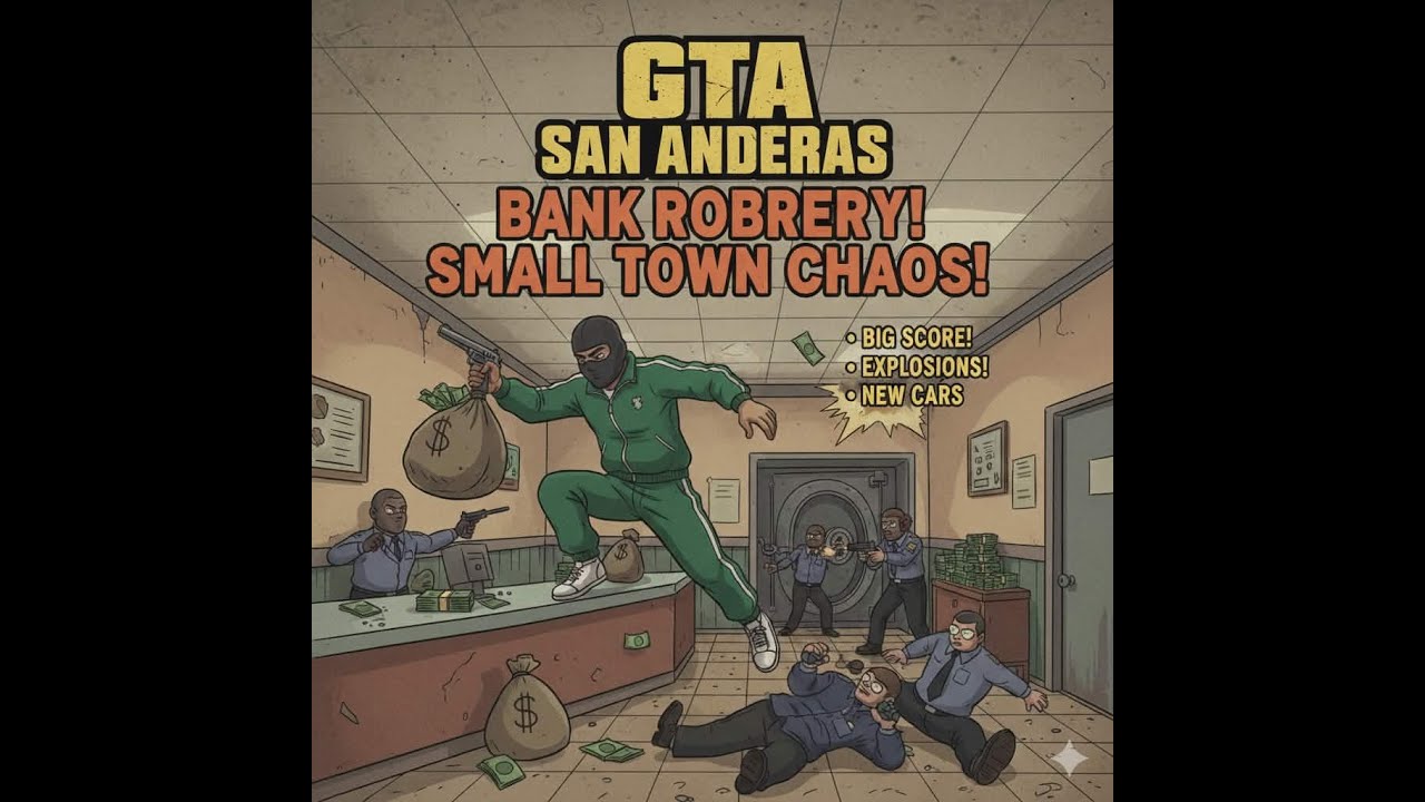 Gta San Andreas # 23 l Banco de Cidade Pequena!